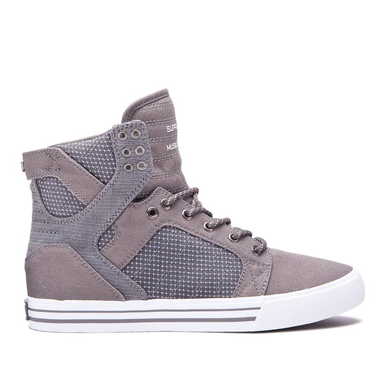 Supra SKYTOP Sneaker High Damen Grau Lagerverkauf YFPOC5216